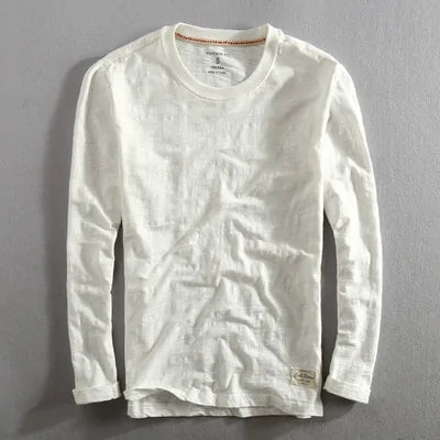 Men's Vintage Bamboo Cotton Long Sleeve T-shirt