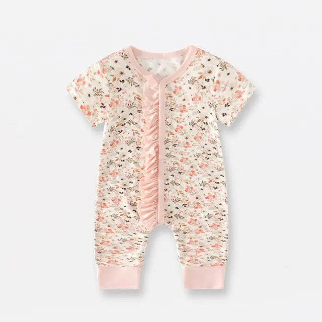 Bamboo Fiber Baby Zippered Romper