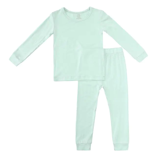 2023 Bamboo Fiber Toddler Kids Pajamas Set